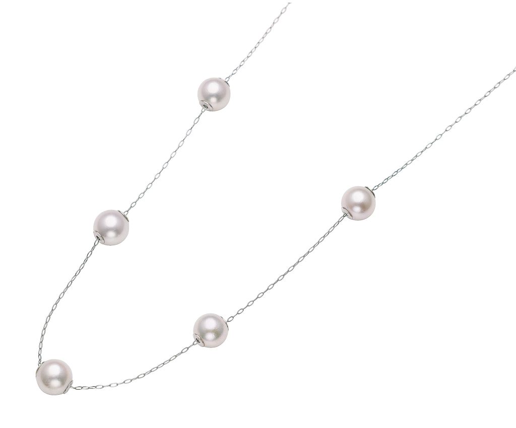 MIEKEN PEARL -Pt Akoya Pearl Necklace